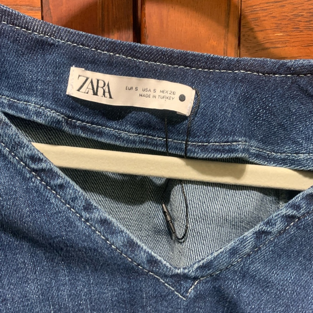 Zara Blue Denim Top